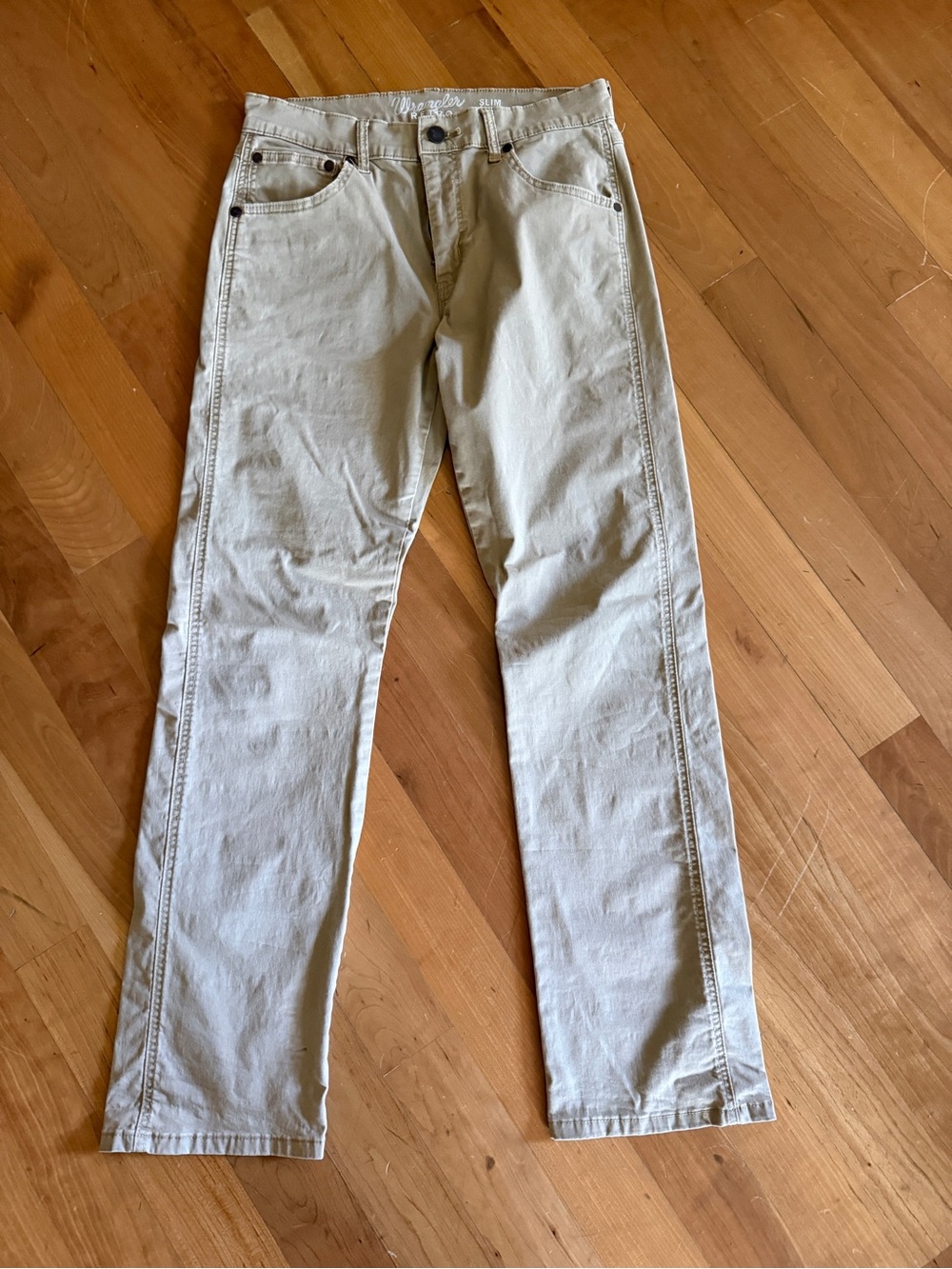 Men's Straight Jeans in Light Beige - Everyday Versatile Fit